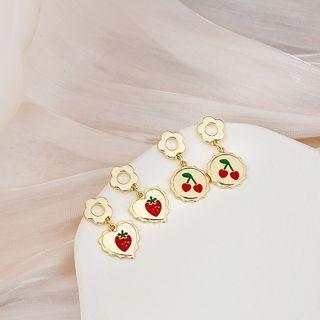 Strawberry / Cherry Alloy Dangle Earring