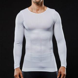 Crew-neck Shaping Long-sleeve T-shirt