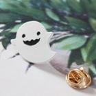 Alloy Ghost Brooch White - One Size