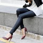 Faux-leather Skinny Pants