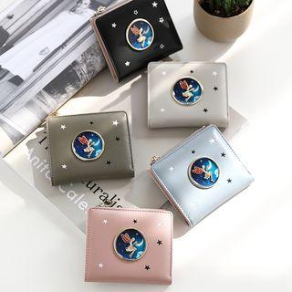 Star Embroidered Short Wallet