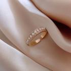 Faux Pearl Open Ring Open Ring - Gold - One Size