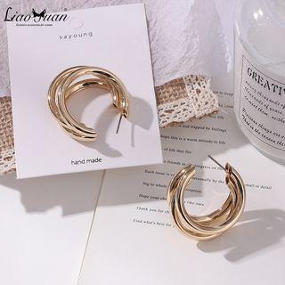 Multi Hoop Earring Gold - One Size