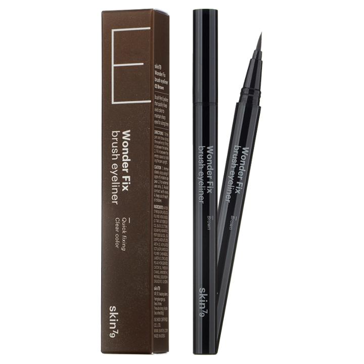 Skin79 - Wonder Fix Brush Eyeliner (#02 Brown) 0.5g