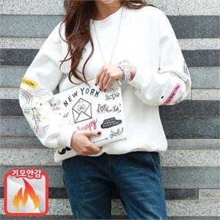 Embroidered Napped Sweatshirt