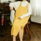 Midi Jumper Dress Yellow - One Size