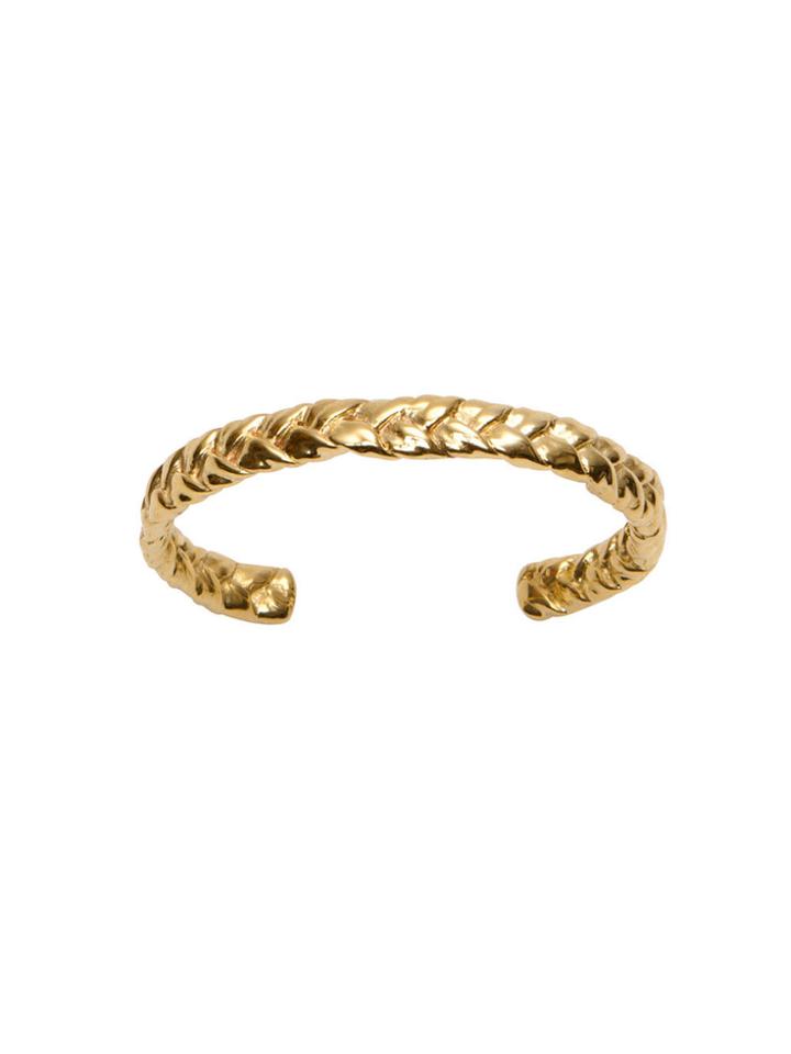 Jennifer Fisher Small Braid Cuff - Yellow Gold