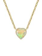 Irene Neuwirth Crystal Opal Heart Necklace