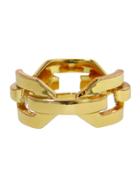 Jennifer Fisher Yellow Gold Flat Chain Link Ring Fashion Jewelry