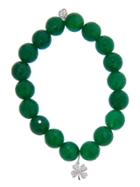 Sydney Evan Green Onyx And Diamond Lucky Charm Bracelet