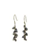 Ten Thousand Things Beaded Spiral Tahitian Pearl Earrings