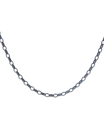 Erica Molinari Large Long Link Chain - 18 - Oxidized Sterling Silver