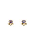 Yasuko Azuma Tanzanite Muguet Studs With Diamonds