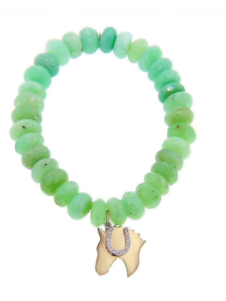 Sydney Evan Horse And Horseshoe On Chrysoprase