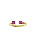 Jemma Wynne Priv? Open Ruby Stacking Ring - Yellow Gold
