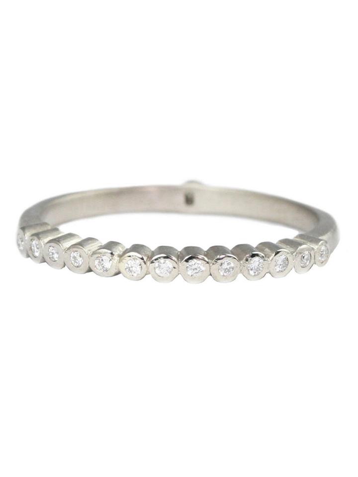 Megan Thorne Tiny Bezel Band - White Gold