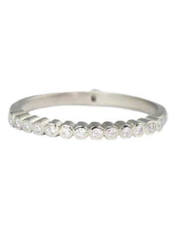 Megan Thorne Tiny Bezel Band - White Gold