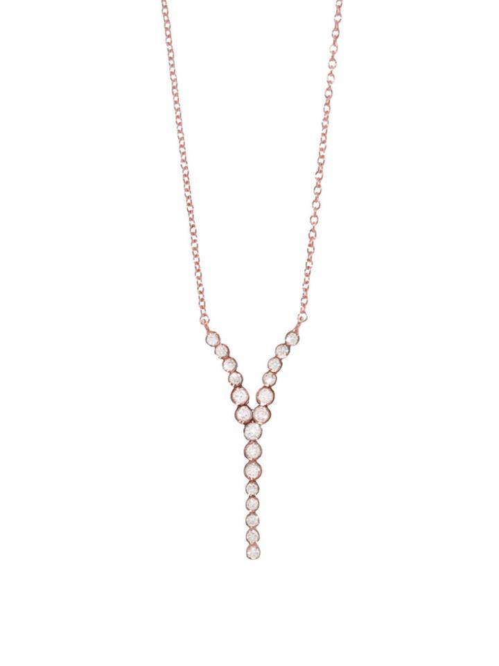 Yannis Sergakis Charni?res Diamond Pointed Necklace - Rose Gold
