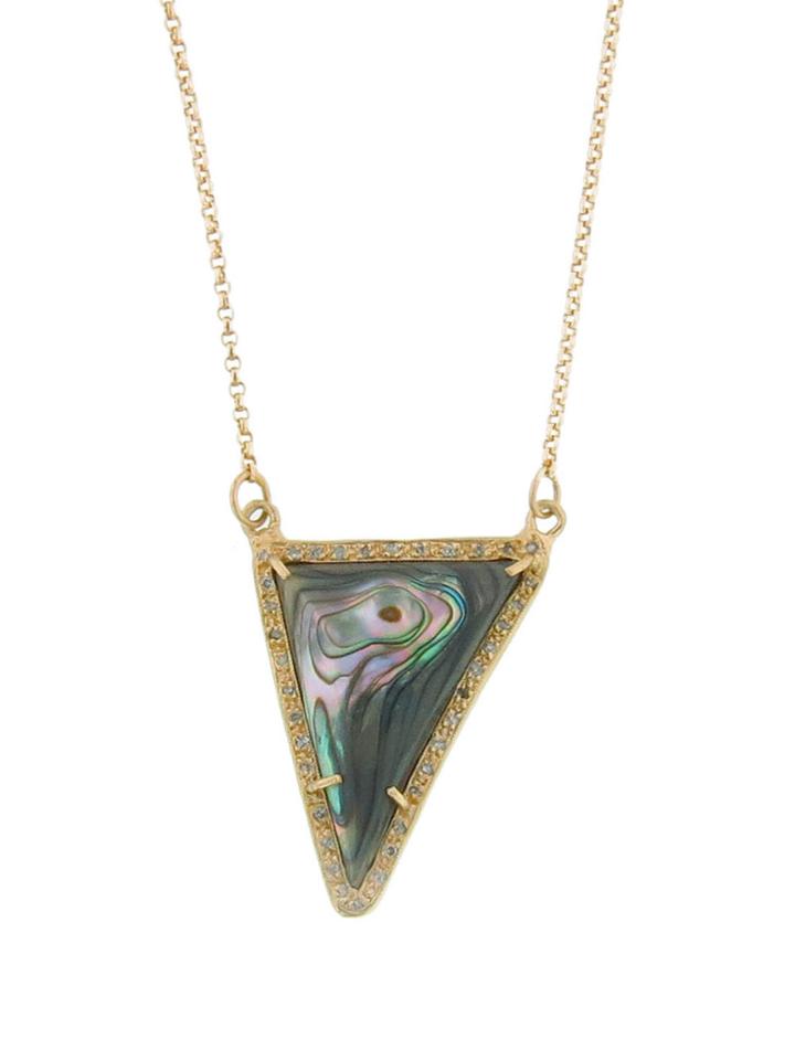 Royal Nomad Abalone Shell Triangle Pendant