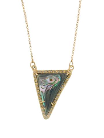 Royal Nomad Abalone Shell Triangle Pendant