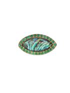 Royal Nomad Eye Ring With Abalone And Topaz