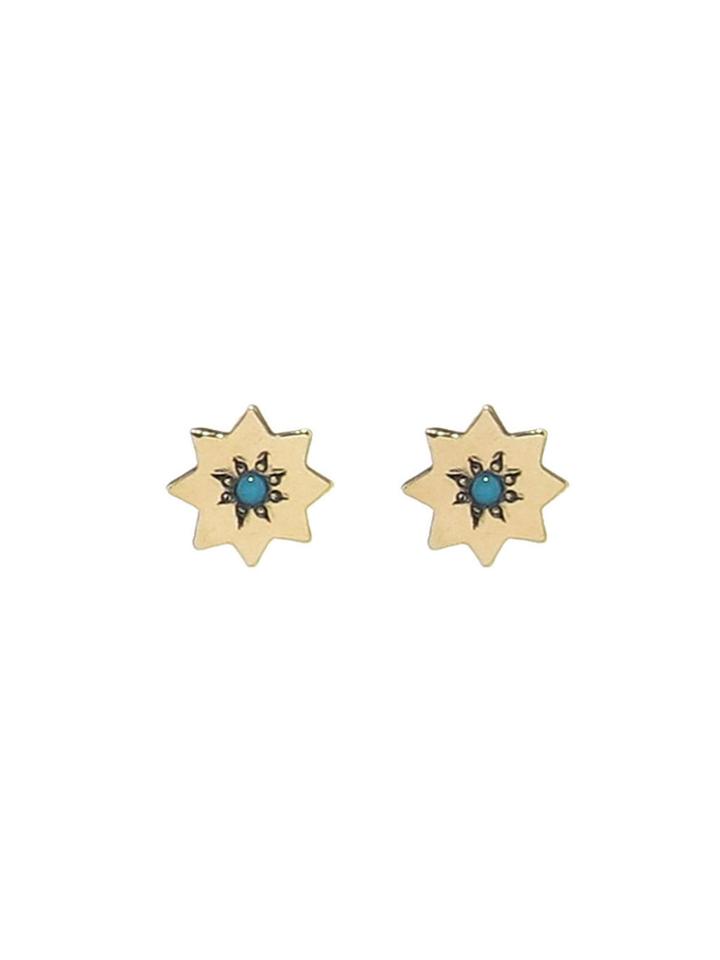 Workhorse Elin Studs With Turquoise
