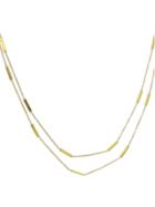 Jennifer Meyer Bar Chain Necklace - 44 Inch, Yellow Gold