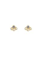 Yayoi Forest Ogi Earring With Iolite And Diamonds