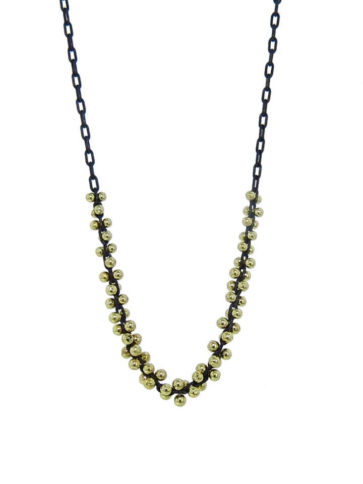 Ten Thousand Things Gold Bead Cluster Necklace