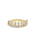 Sethi Couture Enchanted Garden Crown Ring - Yellow Gold