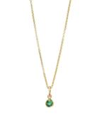 Jennifer Meyer Single Drop Emerald Necklace