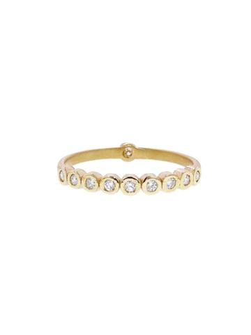 Megan Thorne Medium Bezel Band - Yellow Gold