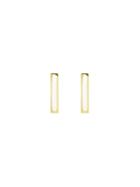 Jennifer Meyer Mother Of Pearl Inlay Long Bar Studs