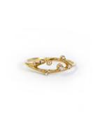 N+a New York Open Branch Ring With Scattered Diamonds