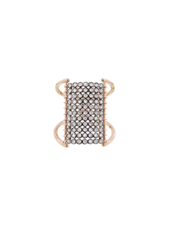 Yannis Sergakis Bezel Set Diamond Charni?res Ring - Rose Gold
