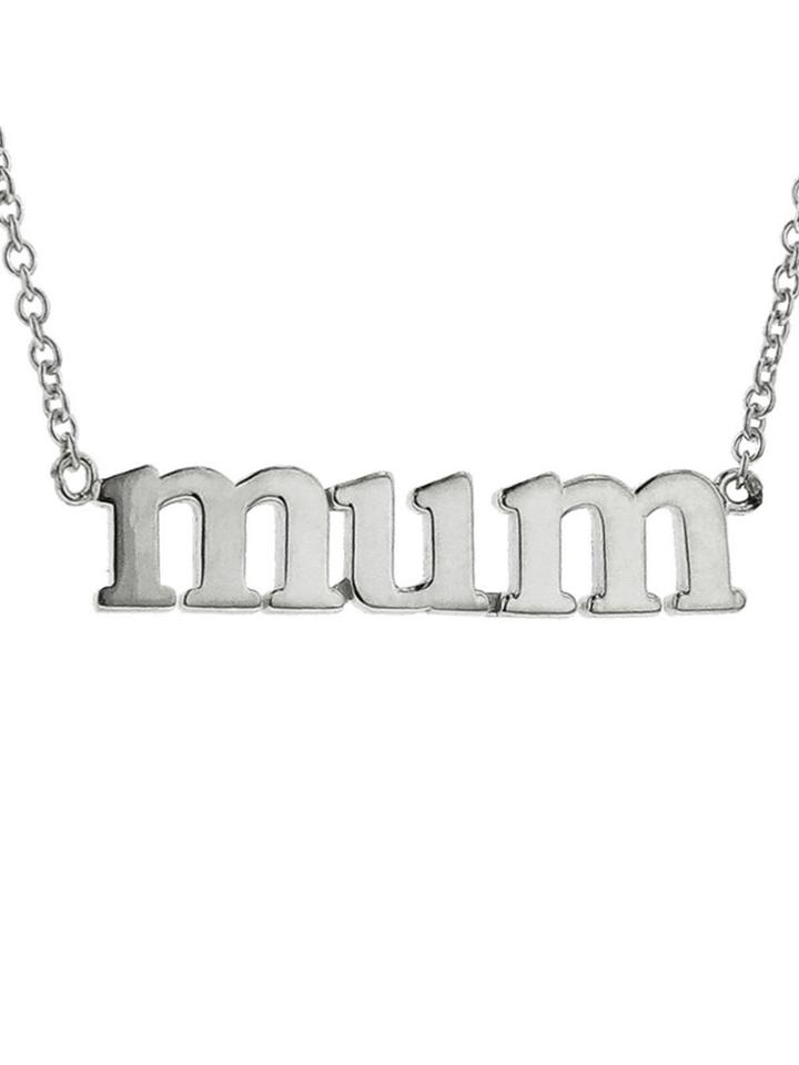 Jennifer Meyer Mum Necklace - White Gold