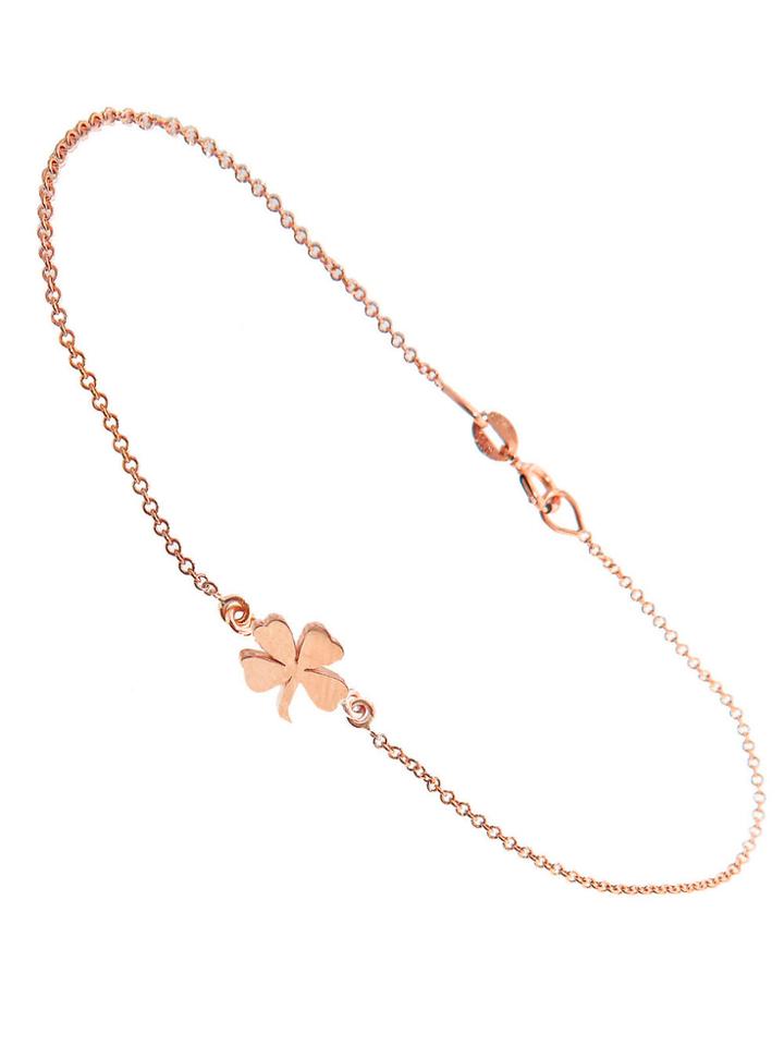 Jennifer Meyer Mini Clover Bracelet - Rose Gold