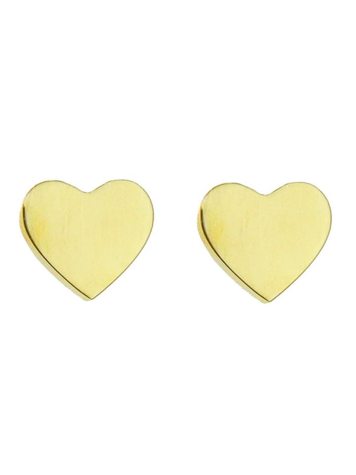 Finn Minor Obsessions Small Hearts - Yellow Gold Earrings