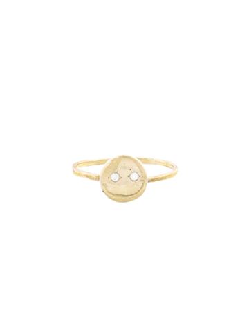 Yayoi Forest Happy Face Diamond Ring
