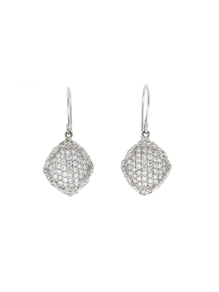 Jamie Joseph Diamond Sea Foam Earrings - White Gold