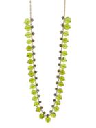Ten Thousand Things Black Pearl And Peridot Bead Choker - Yellow Gold