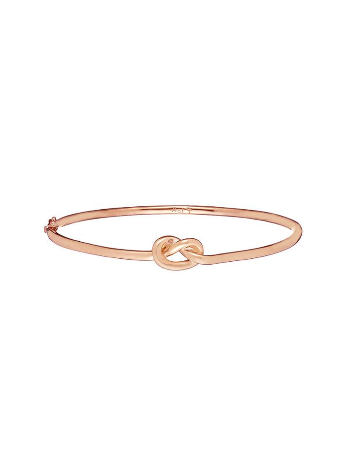 Finn Love Knot Bangle - Rose Gold