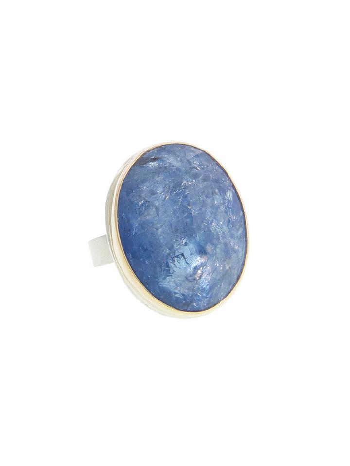 Jamie Joseph Inverted Oval Tanzanite Ring