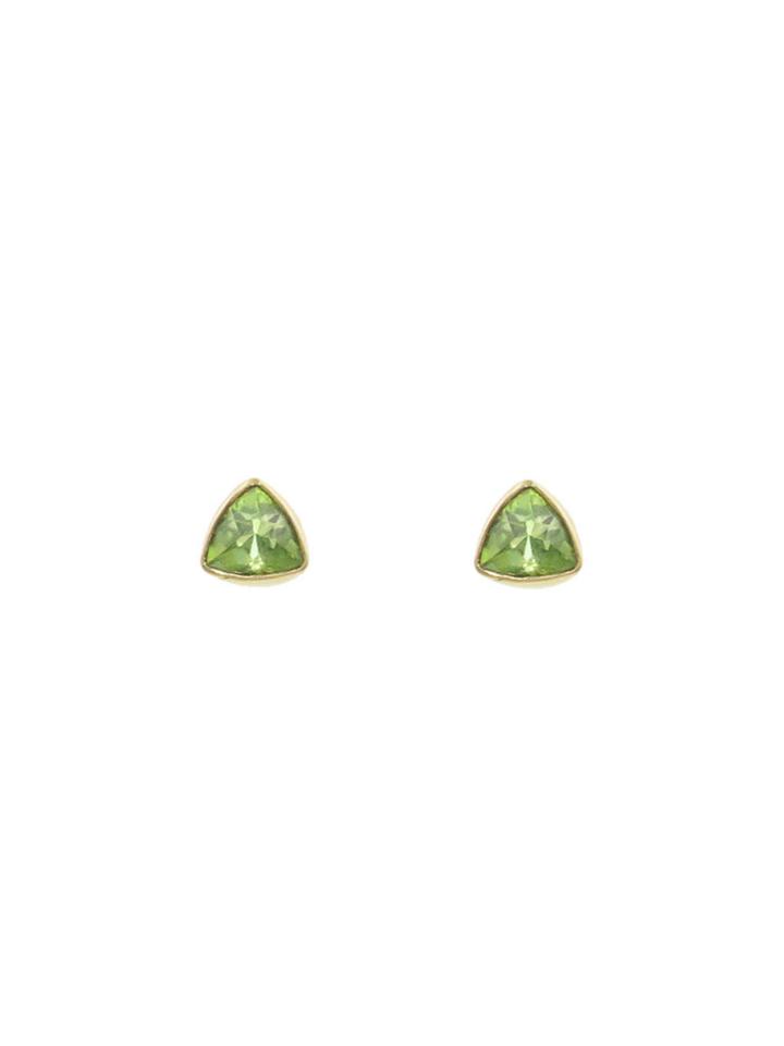 Jamie Joseph Inverted Peridot Trillium Stud Earrings
