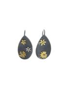Himatsingka Medium Buttercup Flower Teardrop Earrings