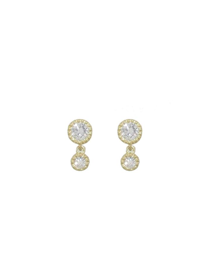 Ylang 23 Double Drop Diamond Earrings