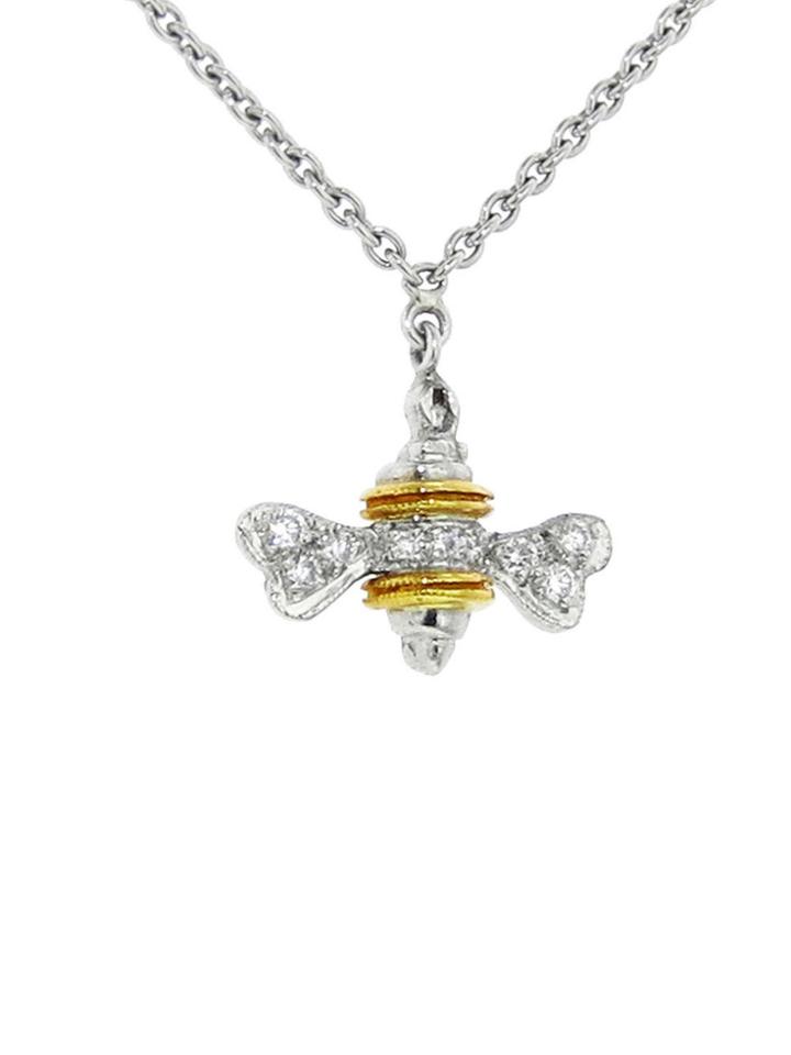 Cathy Waterman Bee Pendant - Platinum 22 Karat Gold