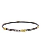 Armenta Champagne Diamond Scroll Bracelet - Midnight