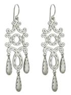 Laurent Gandini Ribbon And Drop Earrings - Sterling Silver