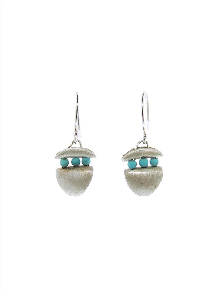 Ten Thousand Things Small Turquoise Shield Earrings